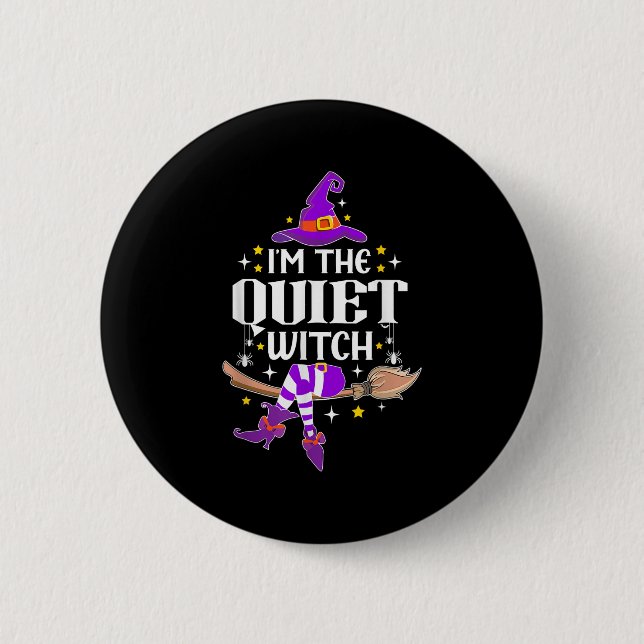 Im ruhigen Hexenmeister Halloween Matching Group C Button (Vorderseite)