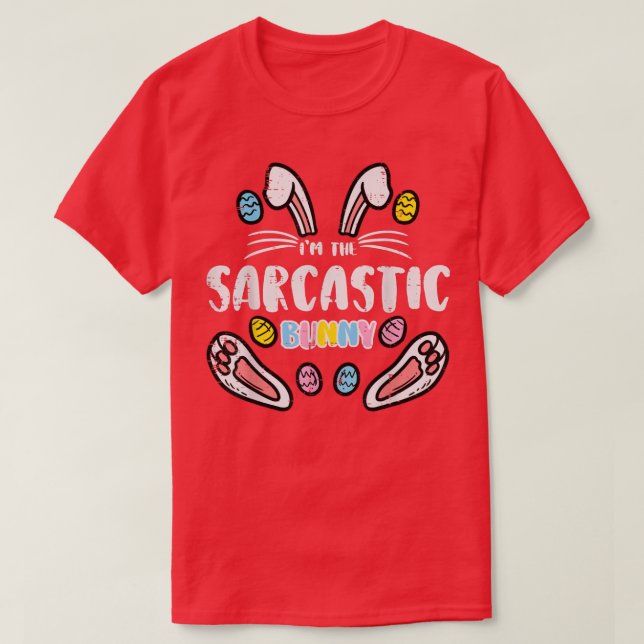 Im Sarcastic Bunny Funny Funny Ostermatte Familie  T-Shirt (Design vorne)