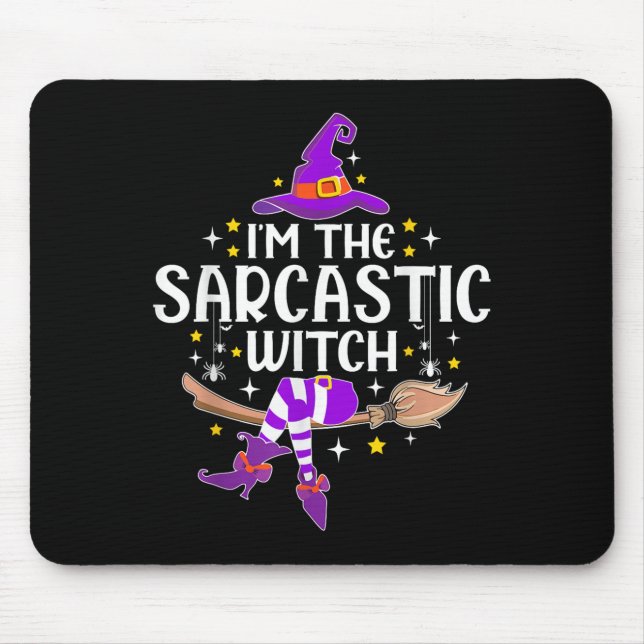 Im sarkastischen Hexenmeister Halloween Matching G Mousepad (Vorne)