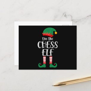 Im Schach Elf passt Weihnachten Postkarte