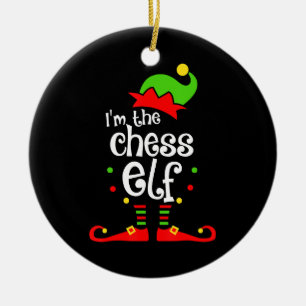 im Schach Elf Weihnachten Familienfreund Weihnacht Keramik Ornament