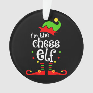 im Schach Elf Weihnachten Familienfreund Weihnacht Ornament