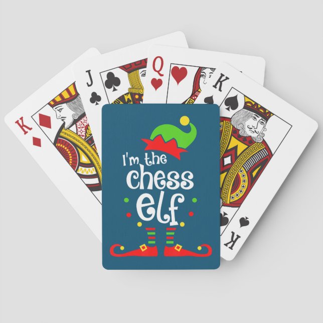 im Schach Elf Weihnachten Familienfreund Weihnacht Spielkarten (Rückseite)