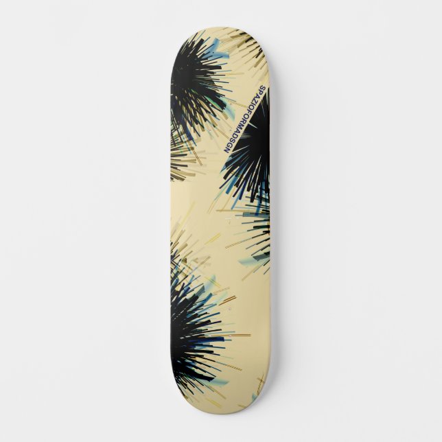 Im Schatten der Farbe Beige Skateboard (Vorderseite)