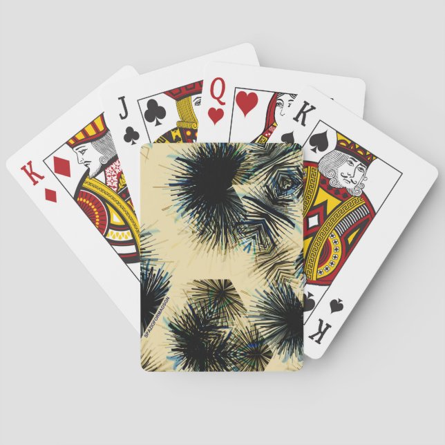 Im Schatten der Farbe Beige Spielkarten (Rückseite)