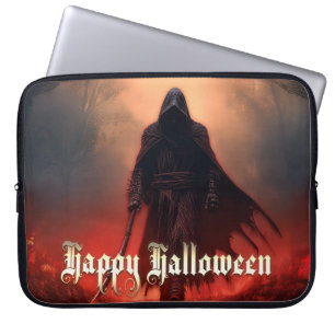 Im Schatten des grimmigen Sensenmanns - Halloween Laptopschutzhülle