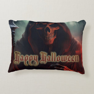Im Schatten des Sensenmannes - Halloween Dekokissen