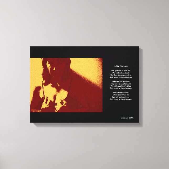 Im Schatten Leinwanddruck (Vorderseite)