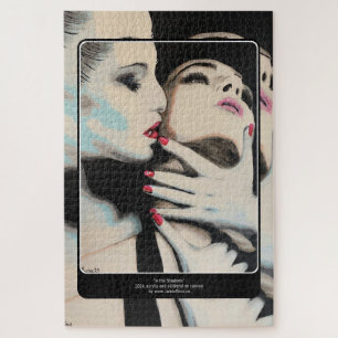 'Im Schatten' Malerei auf einem Puzzle
