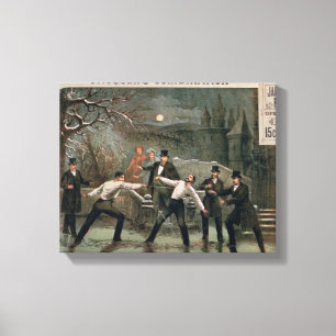 "Im Schnee", duellieren Plakat für 'den Daugh des Leinwanddruck