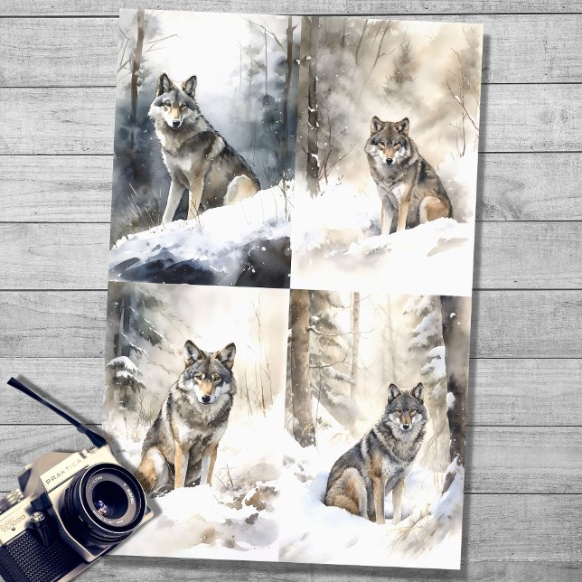 Im Schneeband 1 Decoupage Paper Seidenpapier (Von Creator hochgeladen)