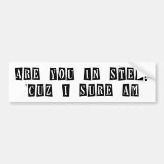 Im Schritt-Autoaufkleber Autoaufkleber