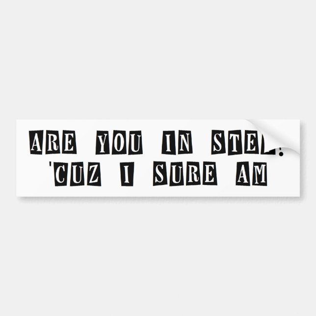 Im Schritt-Autoaufkleber Autoaufkleber (Vorne)