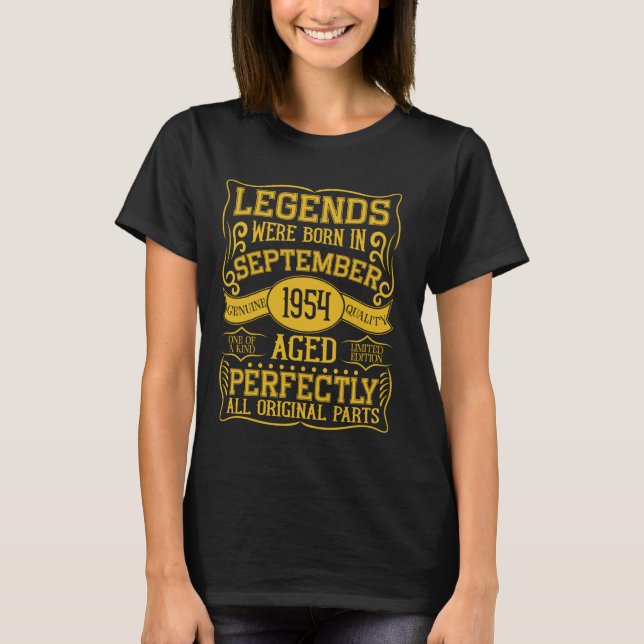 Im September 1954 waren die Legenden des 70. Gebur T-Shirt (Vorderseite)