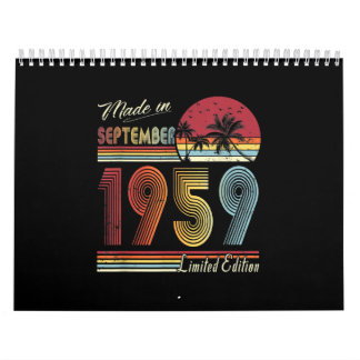 Im September 1959 hergestellt 62 Jahre alt 62. Geb Kalender