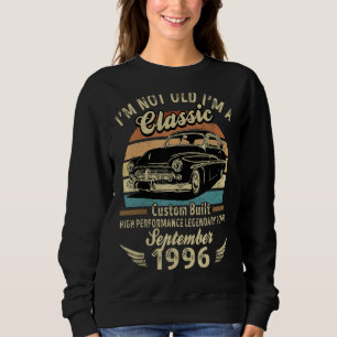Im September 1996 bin ich nicht alt im klassischen Sweatshirt