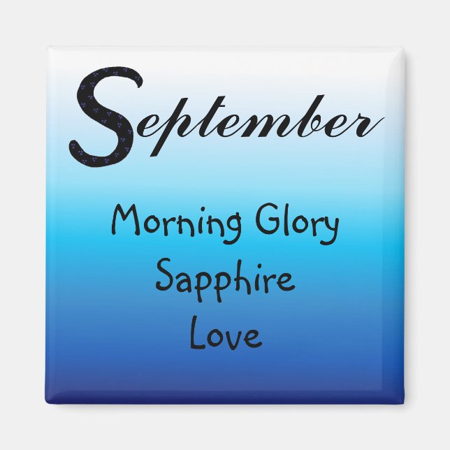 Im September geboren Magnet (Vorne)