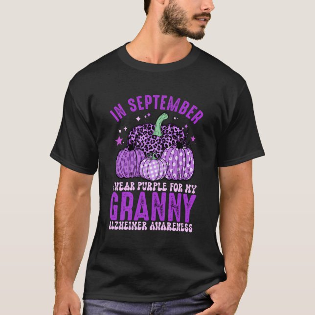 Im September trage ich meine Großmutter Alzheimer  T-Shirt (Vorderseite)