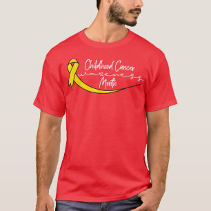 Im September tragen Kinder Krebs Bewusstsein Männe T-Shirt