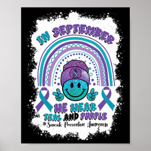 Im September tragen wir Aquamarine Lila Poster