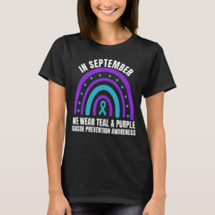 Im September tragen wir Aquamarine Lila Suizidpräv T-Shirt