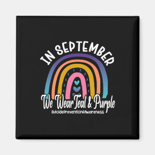 Im September tragen wir Aquamarine und Lila Selbst Magnet