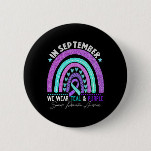 Im September tragen wir Aquamarinen Lila Ribbon-Su Button