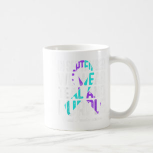 Im September tragen wir Aquamarinen Lila Ribbon-Su Kaffeetasse