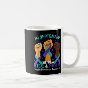 Im September tragen wir Aquamarinen Lila Ribbon-Su Kaffeetasse