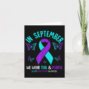 Im September tragen wir Aquamarinen Lila Ribbon-Su Karte
