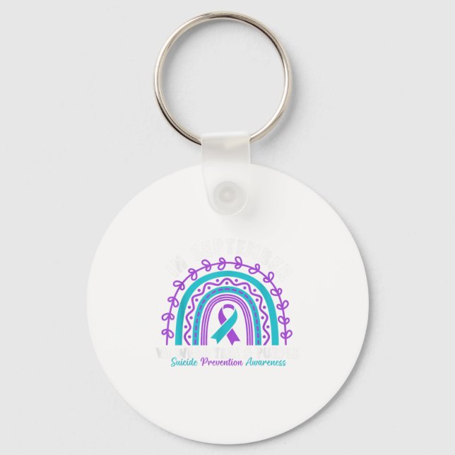 Im September tragen wir Aquamarinen Lila Ribbon-Su Schlüsselanhänger (Vorderseite)
