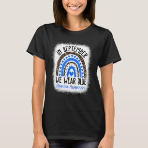 Im September tragen wir blaue Alopecia Areata Awar T-Shirt