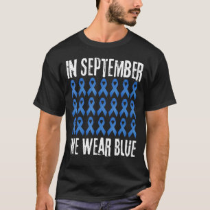 Im September tragen wir Blaues Hydrocephalus-Bewus T-Shirt
