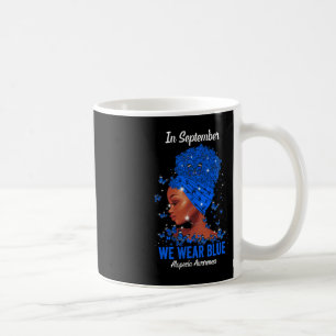 Im September tragen wir Blue for Alopezie Awarenes Kaffeetasse