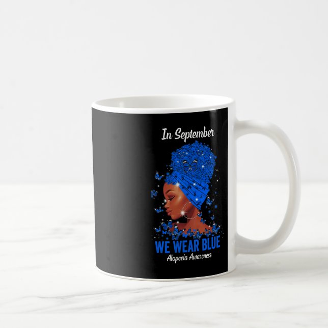 Im September tragen wir Blue for Alopezie Awarenes Kaffeetasse (Rechts)