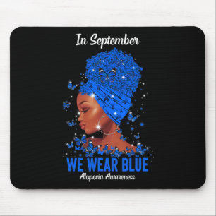 Im September tragen wir Blue for Alopezie Awarenes Mousepad