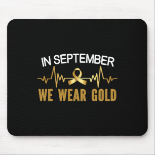 Im September tragen wir das Bewusstsein für Krebs  Mousepad