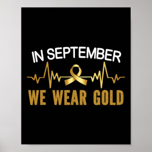 Im September tragen wir das Bewusstsein für Krebs  Poster