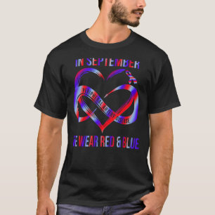 Im September tragen wir die rote und blaue Periphe T-Shirt