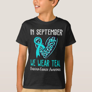 Im September tragen wir ein Aquamarines Ovarialkar T-Shirt