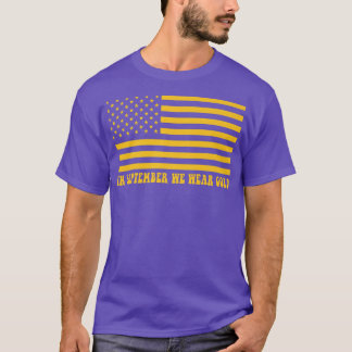 Im September tragen wir ein goldenes Krebsgeschenk T-Shirt