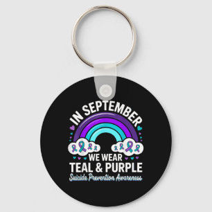 Im September tragen wir ein teal-lila Band für Sui Schlüsselanhänger