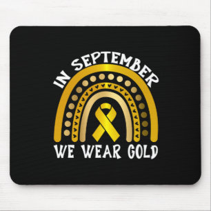 Im September tragen wir einen gelben Kinderkrebsst Mousepad