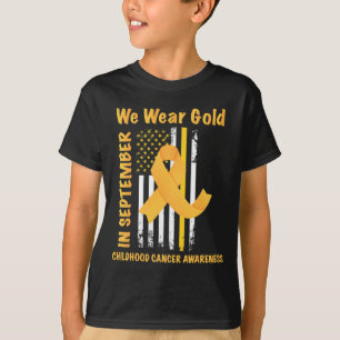 Im September tragen wir Gold Bewusstsein für Kinde T-Shirt