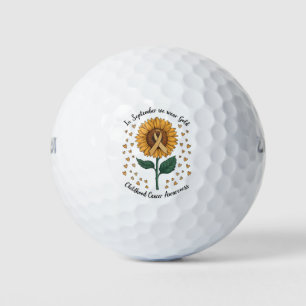 Im September tragen wir Gold Childhood Cancer Awar Golfball