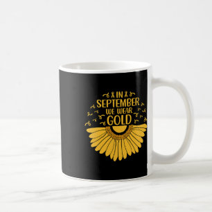 Im September tragen wir Gold Childhood Cancer Awar Kaffeetasse