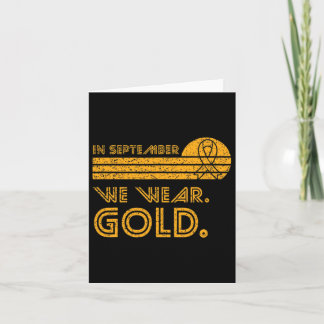 Im September tragen wir Gold Childhood Cancer Awar Karte