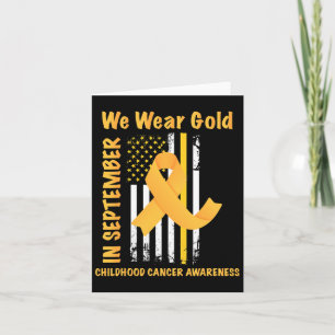 Im September tragen wir Gold Childhood Cancer Awar Karte