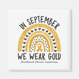 Im September tragen wir Gold Childhood Cancer Awar Magnet