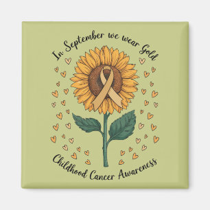 Im September tragen wir Gold Childhood Cancer Awar Magnet